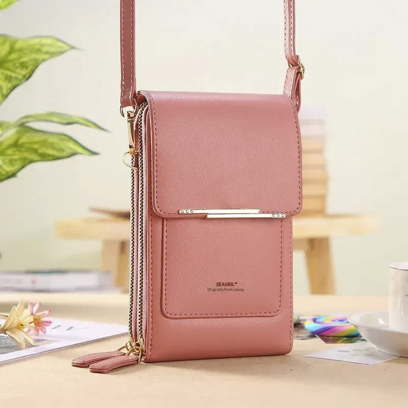 🔥Final 3 Hours: 60% OFF SEAGRIL™2026 Trendy Minimalist Elegant Women's Touchscreen Crossbody Phone Wallet