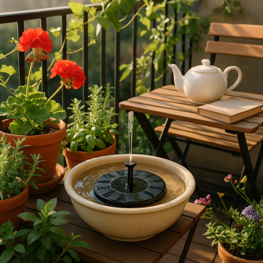 Tiworld™ Solar Garden Fountain – Eco-Friendly Outdoor Water Feature