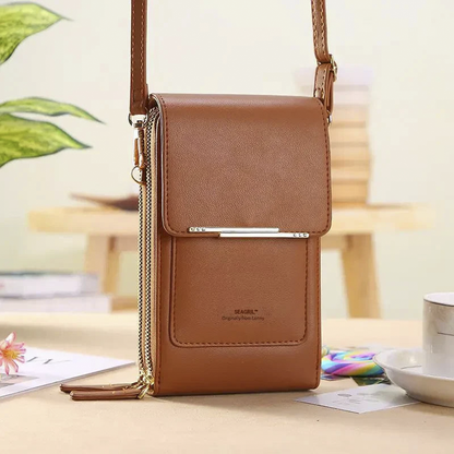 🔥Final 3 Hours: 60% OFF SEAGRIL™2026 Trendy Minimalist Elegant Women's Touchscreen Crossbody Phone Wallet
