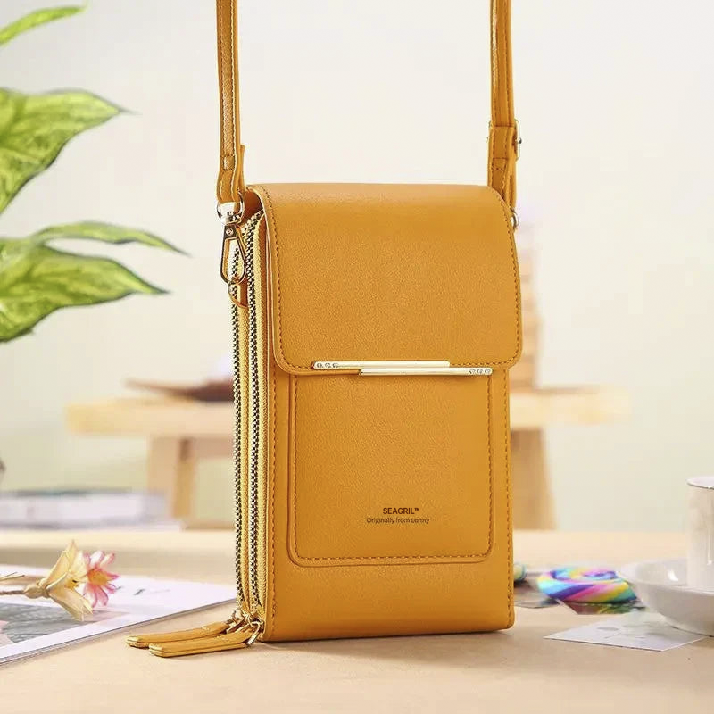 🔥Final 3 Hours: 60% OFF SEAGRIL™2026 Trendy Minimalist Elegant Women's Touchscreen Crossbody Phone Wallet