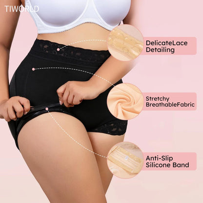 Tiworld High Waist Shapewear Panties for Women | Anti-Slip Tummy Control & Butt Lifter | Seamless Everyday Wear