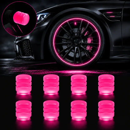 🔥💡Cool Glowing Tire Valve Caps – Instantly Upgrade Your Wheels
