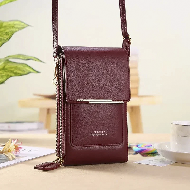 🔥Final 3 Hours: 60% OFF SEAGRIL™2026 Trendy Minimalist Elegant Women's Touchscreen Crossbody Phone Wallet