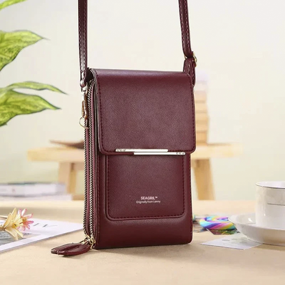 🔥Final 3 Hours: 60% OFF SEAGRIL™2026 Trendy Minimalist Elegant Women's Touchscreen Crossbody Phone Wallet
