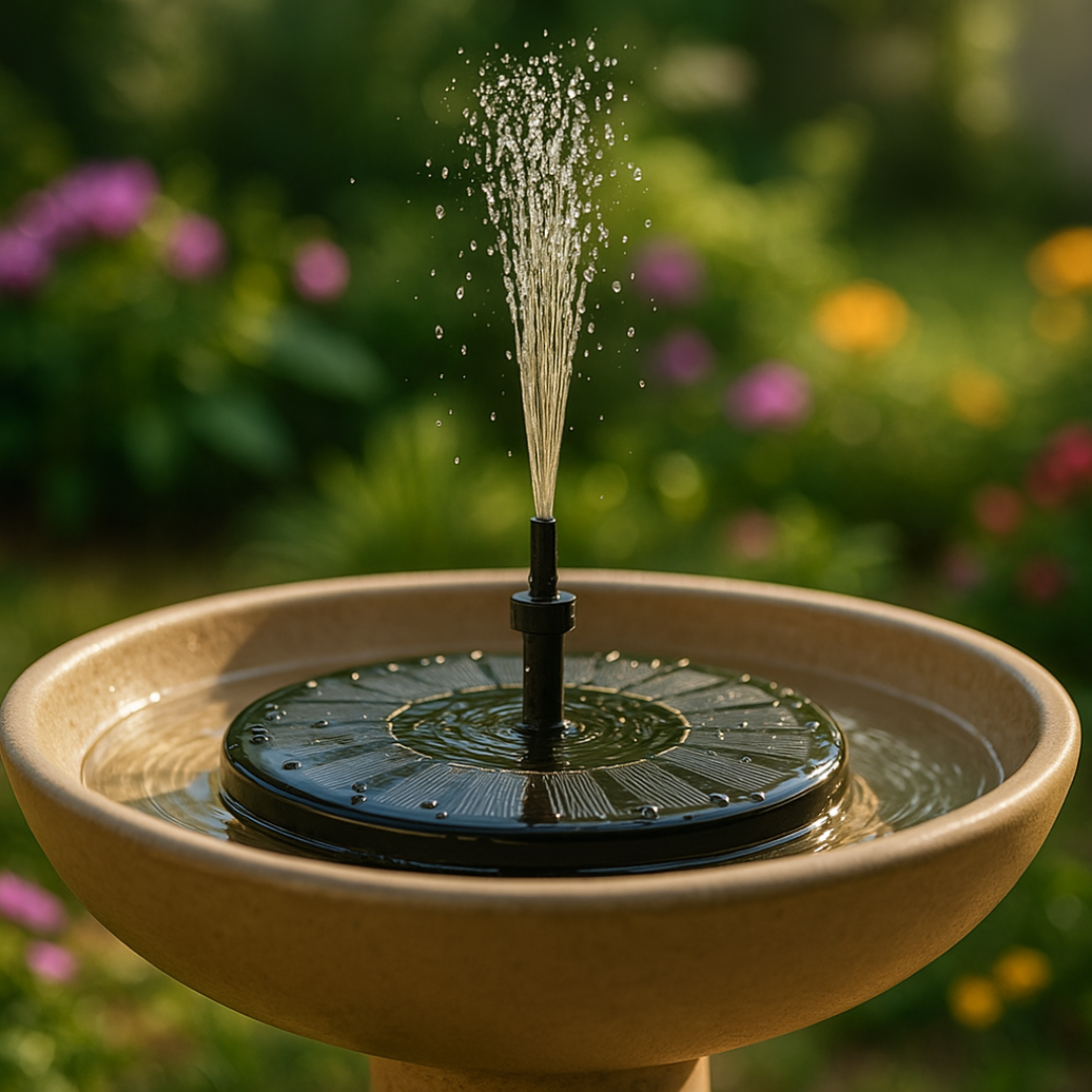 Tiworld™ Solar Garden Fountain – Eco-Friendly Outdoor Water Feature