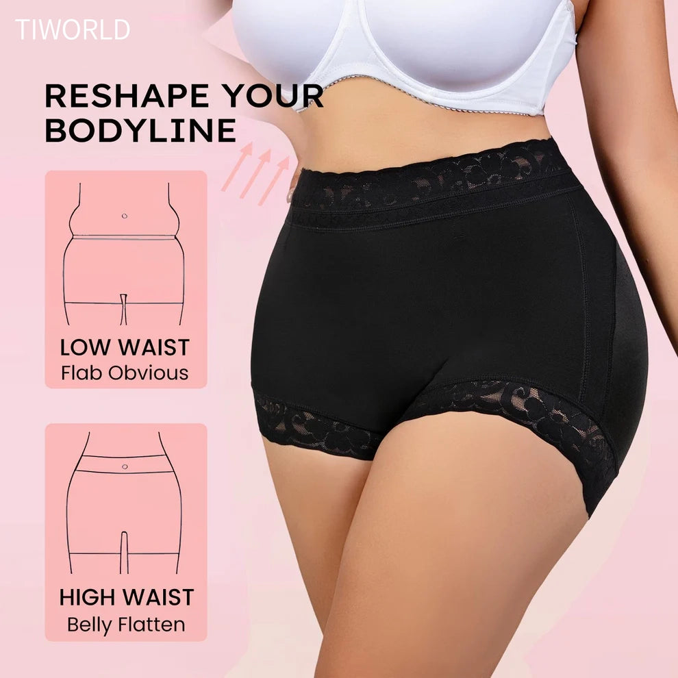 Tiworld High Waist Shapewear Panties for Women | Anti-Slip Tummy Control & Butt Lifter | Seamless Everyday Wear