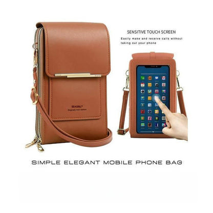 🔥Final 3 Hours: 60% OFF SEAGRIL™2026 Trendy Minimalist Elegant Women's Touchscreen Crossbody Phone Wallet