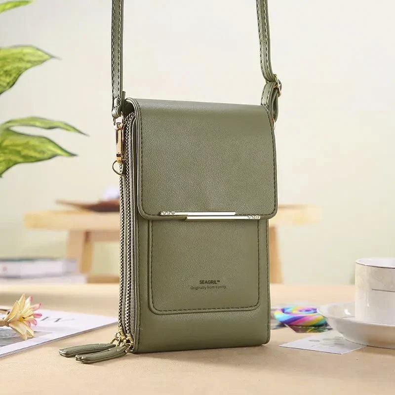🔥Final 3 Hours: 60% OFF SEAGRIL™2026 Trendy Minimalist Elegant Women's Touchscreen Crossbody Phone Wallet