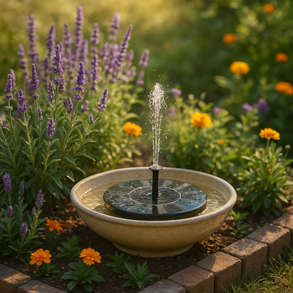 Tiworld™ Solar Garden Fountain – Eco-Friendly Outdoor Water Feature