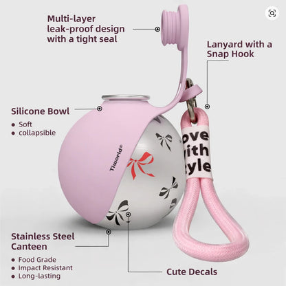 Tiworld™ Dog Water Bottle with Bowl