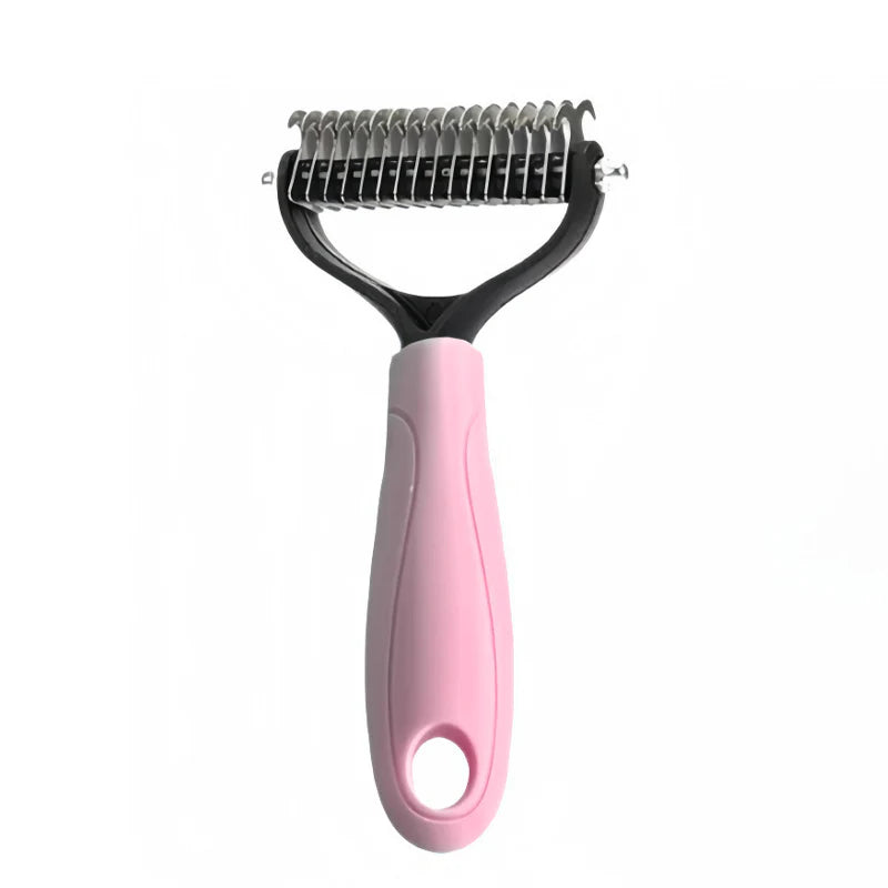 🐾 The Ultimate 2-in-1 Dual-Sided Pet Dematting & Deshedding Comb
