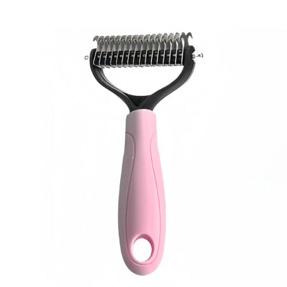 🐾 The Ultimate 2-in-1 Dual-Sided Pet Dematting & Deshedding Comb